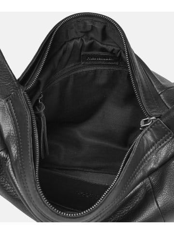 FREDs BRUDER Leren shopper zwart - (B)50 x (H)28 x (D)10 cm