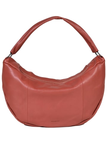 FREDs BRUDER Leder-Shopper in Rot - (B)50 x (H)28 x (T)10 cm