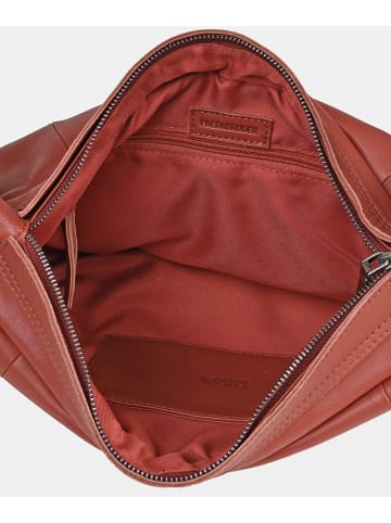 FREDs BRUDER Leren shopper rood - (B)50 x (H)28 x (D)10 cm