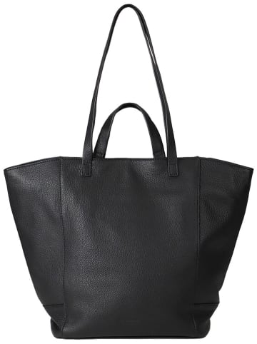 FREDs BRUDER Skórzany shopper bag w kolorze czarnym - 45 x 31 x 16 cm