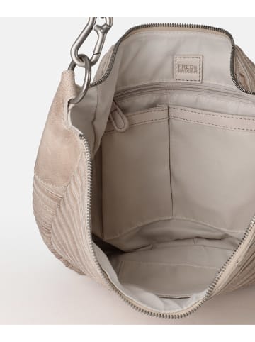 FREDs BRUDER Skórzany shopper bag w kolorze beżowym - 43 x 25 x 9 cm