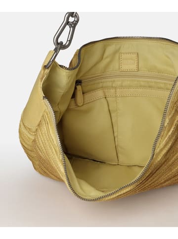 FREDs BRUDER Skórzany shopper bag w kolorze żółtym - 43 x 25 x 9 cm