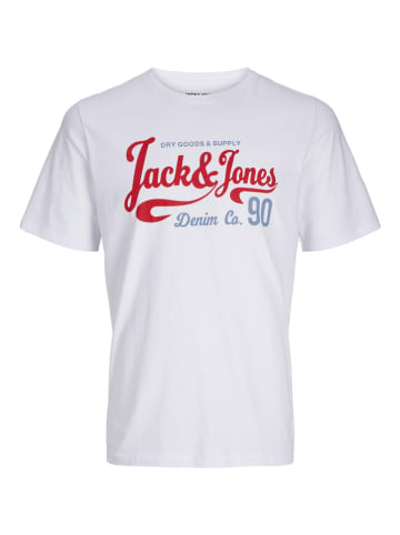 JACK & JONES Junior Koszulka "Moon" w kolorze białym