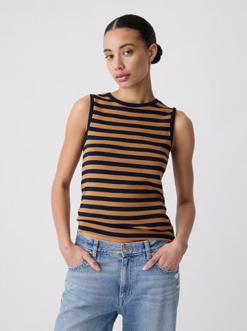 GAP Top w kolorze karmelowo-czarnym
