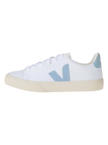 Veja Sneakers "Campo CA" wit/lichtblauw