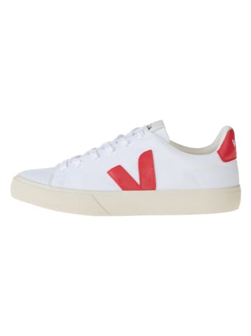 Veja Sneakers "Campo CA" wit/rood
