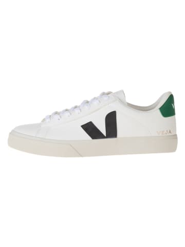 Veja Skórzane sneakersy "Campo" w kolorze biało-zielono-czarnym