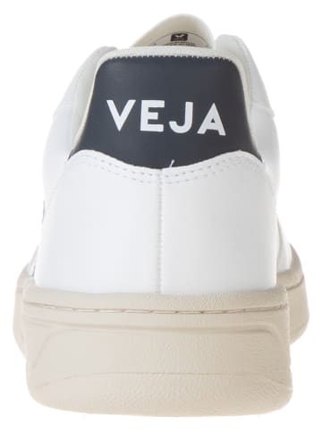 Veja Sneakers "V 10" wit/lichtblauw