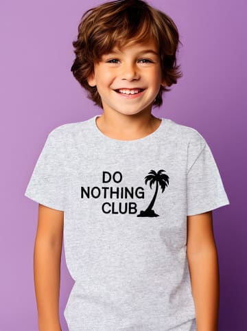 WOOOP Koszulka "Do nothing Club" w kolorze szarym