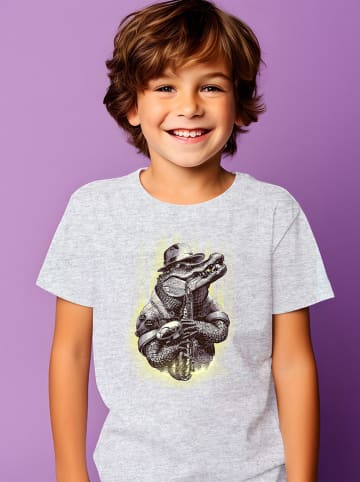 WOOOP Koszulka "Croc Rocker" w kolorze szarym