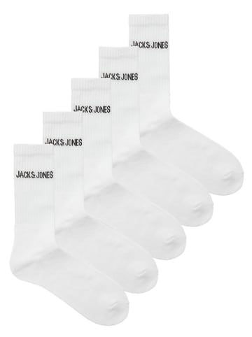 Jack & Jones 5-delige set: sokken wit