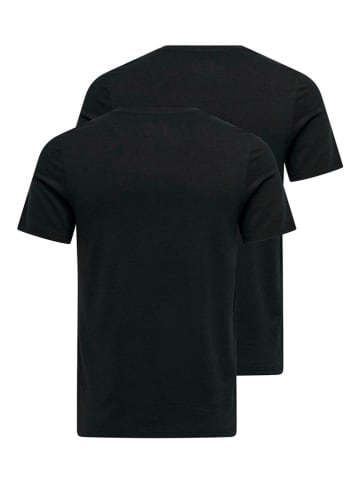 ONLY & SONS Koszulki (2 szt.) w kolorze czarnym