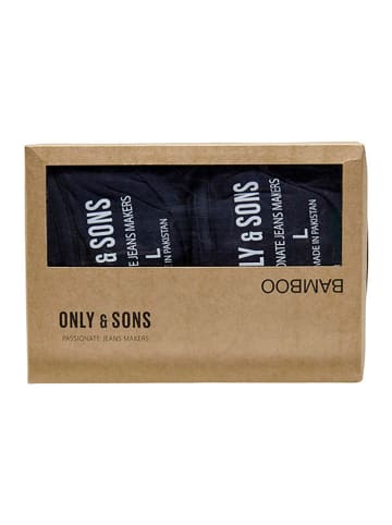 ONLY & SONS 2-delige set: shirts donkerblauw