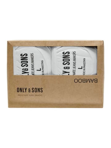 ONLY & SONS 2-delige set: shirts wit