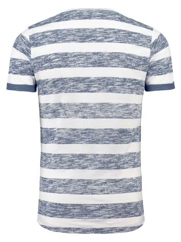 KEY LARGO Shirt "Airflow" donkerblauw/wit