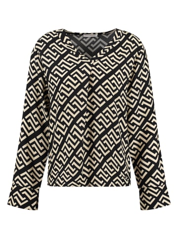 KEY LARGO Bluse "Greece" in Creme/ Schwarz