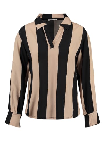 KEY LARGO Bluse "Referee" in Schwarz/ Beige