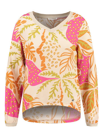 KEY LARGO Blouse "Aspen" zandkleurig/oranje/roze