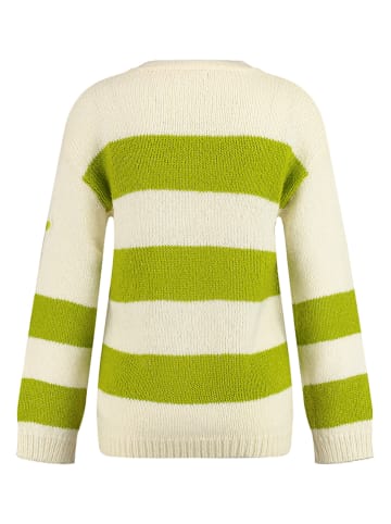 KEY LARGO Pullover "Holly" in Creme/ Limette