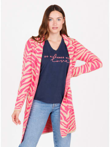 KEY LARGO Vest "Willow" zandkleurig/roze
