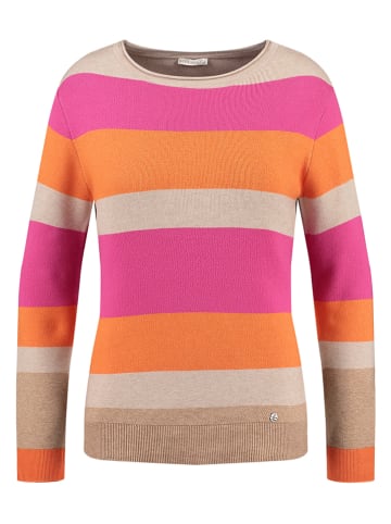 KEY LARGO Pullover "Clear" in Beige/ Pink/ Orange