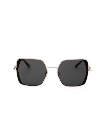 Karl Lagerfeld Damen-Sonnenbrille in Gold/ Schwarz