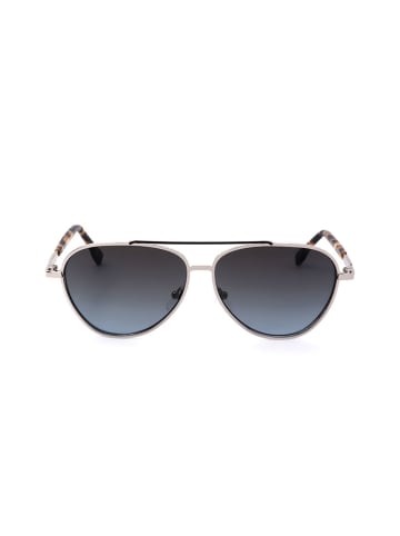 Karl Lagerfeld Męskie okulary przeciwsłoneczne w kolorze srebrno-brązowo-granatowym
