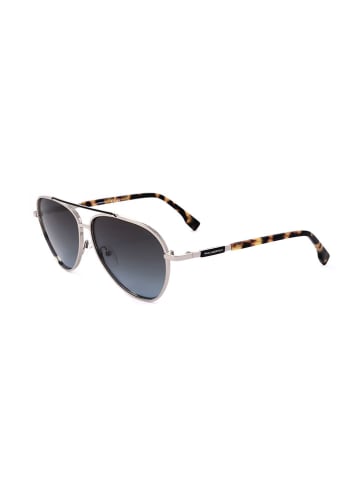 Karl Lagerfeld Męskie okulary przeciwsłoneczne w kolorze srebrno-brązowo-granatowym