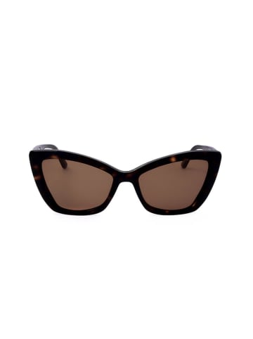 Karl Lagerfeld Damskie okulary przeciwsłoneczne w kolorze brązowym