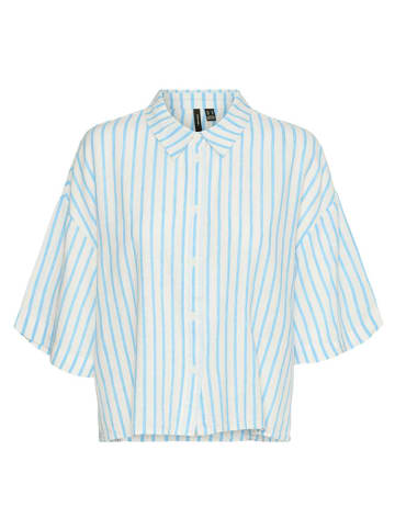 Vero Moda Shirt in Hellblau/ Weiß
