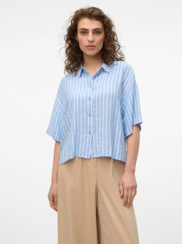 Vero Moda Shirt lichtblauw/wit