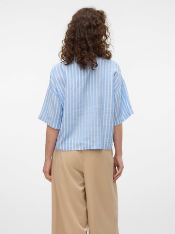 Vero Moda Shirt lichtblauw/wit