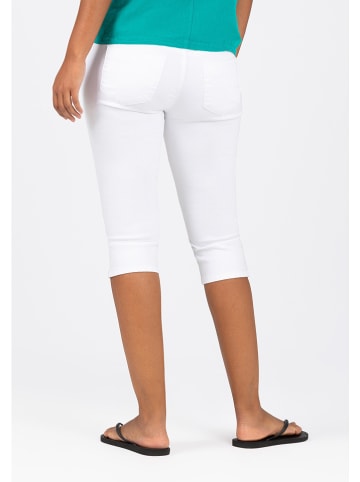 Timezone Jeans-Caprihose in Weiß