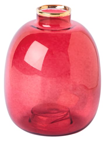 IHR Wazon w kolorze czerwonym - wys. 11 x Ø 9 cm