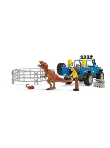 Schleich 36-częściowy zestaw "Off-road vehicle with dinosaur exterior" - 5+