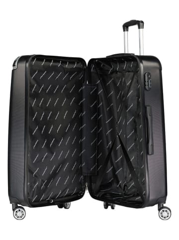 Canadian Peak 5tlg. Hardcase-Trolleyset "Softlesseak" in Schwarz