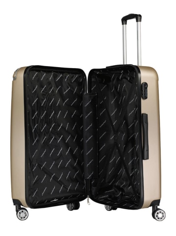Canadian Peak 5tlg. Hardcase-Trolleyset "Softlesseak" in Gold
