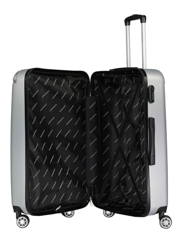 Canadian Peak 3-delige hardcase-trolleyset "Softlesseak" zilverkleurig