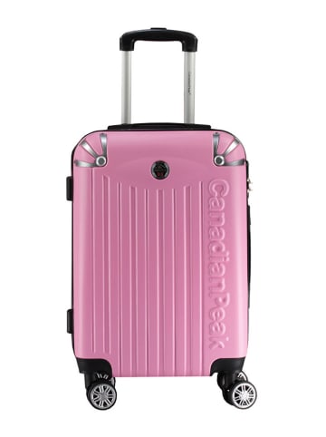 Canadian Peak Hardcase-Trolley "Softlesseak" in Rosa/ Pink - (B)38 x (H)55 x (T)23 cm