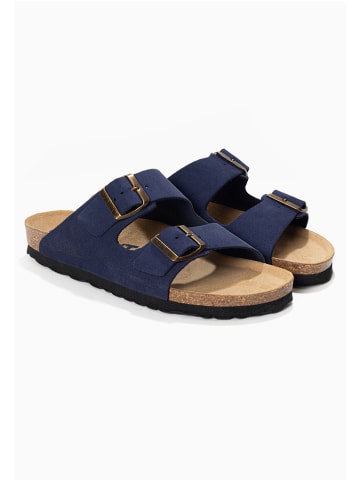 BAYTON Leren slippers "Atlas" donkerblauw