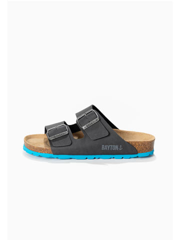 BAYTON Slippers "Atlas" antraciet/blauw