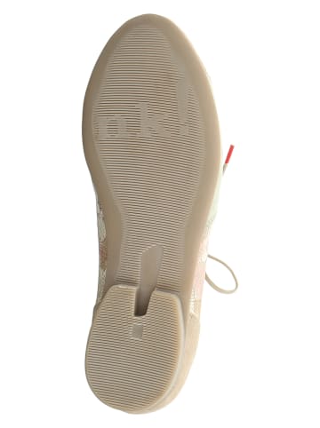 Think! Leder-Schnürschuhe "Guad2" in Beige