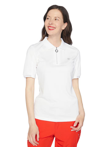 LUHTA Koszulka funkcyjna polo "Aerola" w kolorze białym