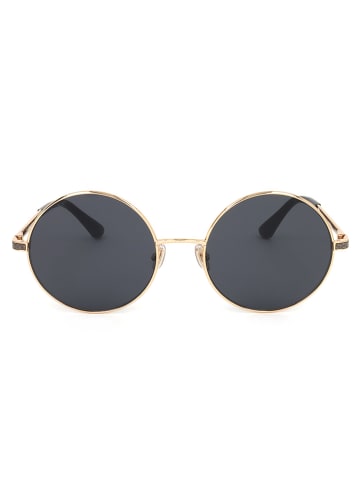 Jimmy Choo Damskie okulary przeciwsłoneczne w kolorze złoto-granatowym
