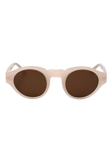 Dries Van Noten Damskie okulary przeciwsłoneczne w kolorze beżowo-brązowym