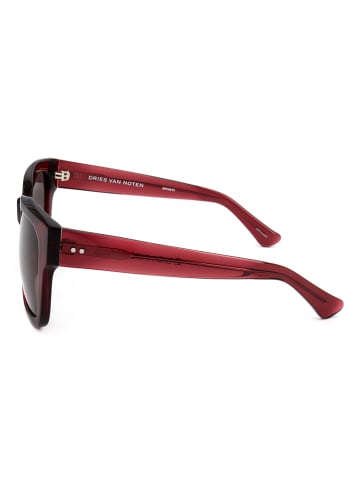 Dries Van Noten Damskie okulary przeciwsłoneczne w kolorze brązowo-czerwonym