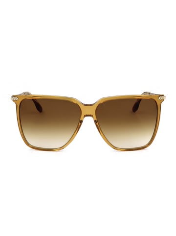 Victoria Beckham Damskie okulary przeciwsłoneczne w kolorze jasnobrązowym