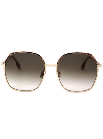 Victoria Beckham Damen-Sonnenbrille in Braun/ Gold