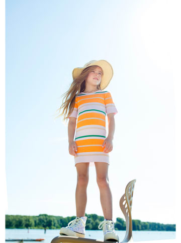 Moodstreet Kleid in Orange/ Rosa