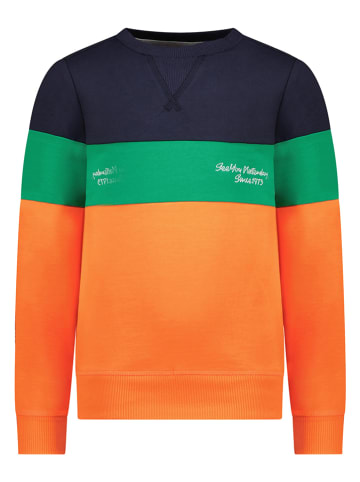 Tygo & Vito Sweatshirt groen/oranje/donkerblauw